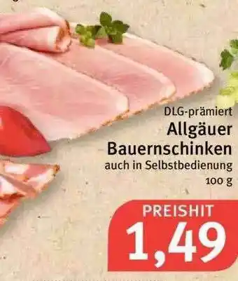 Feneberg Dlg-prämier Allgäuer Bauernschinken Angebot