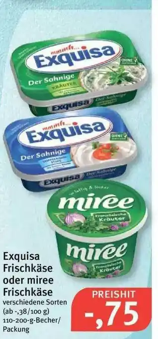 Feneberg Exquisa Frischkäse Oder Miree Frischkäse Angebot