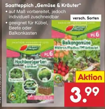 Netto Marken-Discount Saatteppich Gemuse & Krauter Angebot