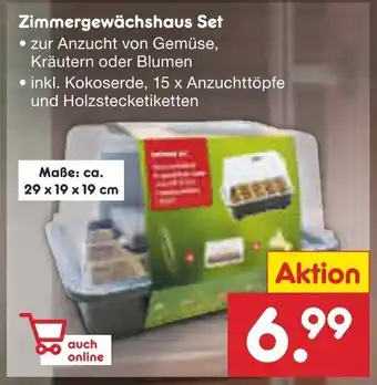 Netto Marken-Discount Zimmergewachshaus Set Angebot