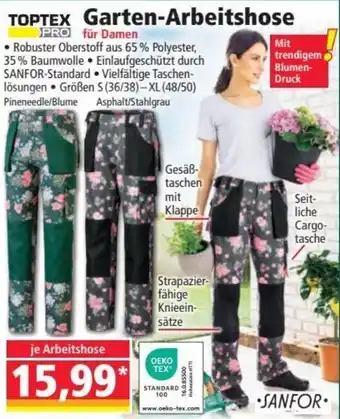 Norma Toptex Garten Arbeitshose Angebot