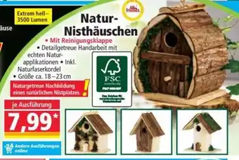 Norma Natur Nisthäuschen Angebot