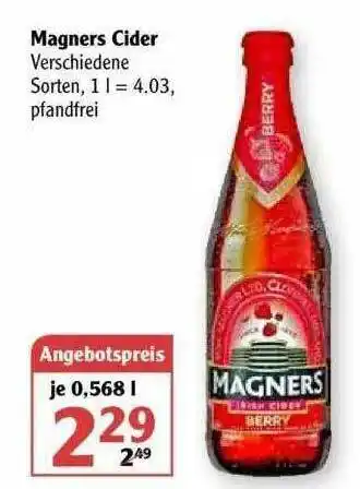 Globus Magners Cider Angebot