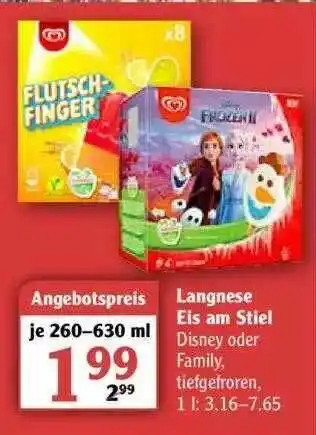 Globus Langnese Eis Am Stiel Angebot