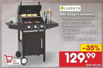 Netto Marken-Discount Juskus BBQ Gasgrill Louisiana Angebot