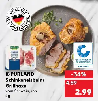 Kaufland K-Purland Schinkeneisbein/Grillhaxe Angebot