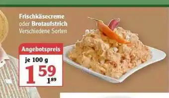 Globus Frischkäsecreme Oder Brotaufstrich Angebot