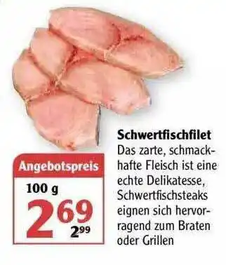 Globus Schwertfischfilet Angebot