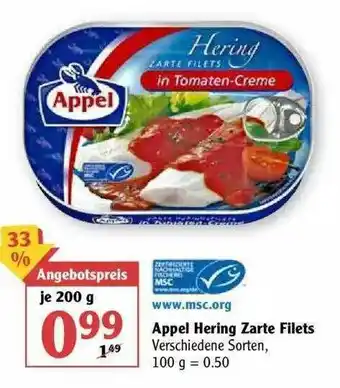 Globus Appel Hering Zarte Filets Angebot