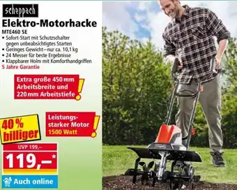 Norma Scheppach Elektro Motorhacke MTE460 SE Angebot