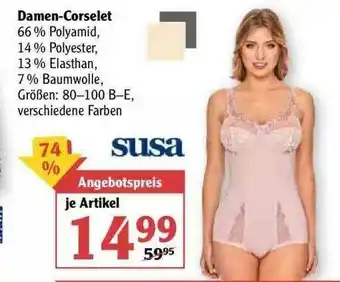 Globus Damen-corselet Susa Angebot