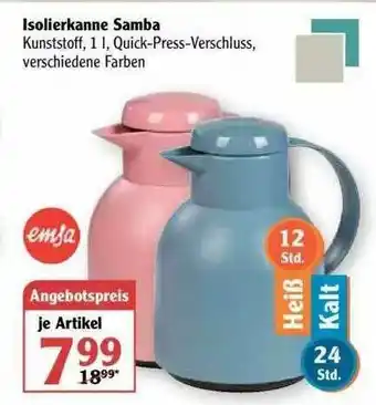 Globus Isolierkanne Samba Angebot