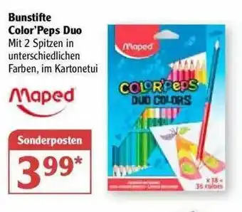 Globus Bunstifte Color'peps Duo Maped Angebot