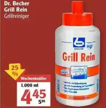 Globus Dr. Becher Grill Rein Angebot