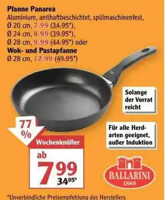 Globus Pfanne Panarea Wok-und Pastapfanne Angebot