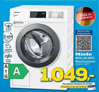 Euronics Berlet Miele wed 135 wps waschautomat Angebot