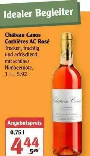 Globus Château Canos Corbières Ac Rosé Angebot