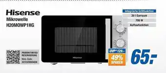 Expert Bening Hisense mikrowelle h20m0wp1hg Angebot