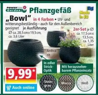 Norma Powertec garden pflanzgefäß bowl Angebot