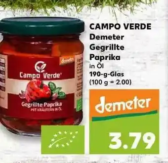 Kaufland Campo Verde Demeter Gegrilite Paprika Angebot