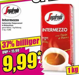 Norma Segafredo intermezzo Angebot