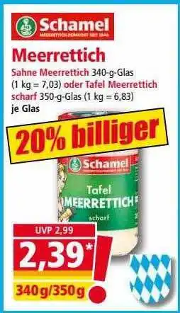 Norma Schamel meerrettich Angebot