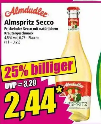 Norma Almdudler almspritz secco Angebot