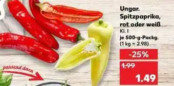 Kaufland Ungar. Spitzparika Rot Oder Weiß Angebot