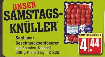 Scheck-in-Center Sanlucar geschmackserdbeeren Angebot