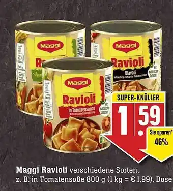 Scheck-in-Center Maggi ravioli Angebot