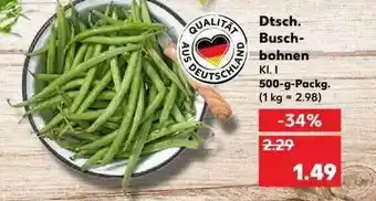 Kaufland Dtsch. Busch-bohnen Angebot