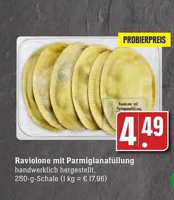 Scheck-in-Center Raviolone mit parmigianafüllung Angebot