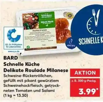 Kaufland Bard Schnelle Küche Delikate Roulade Milanese Angebot