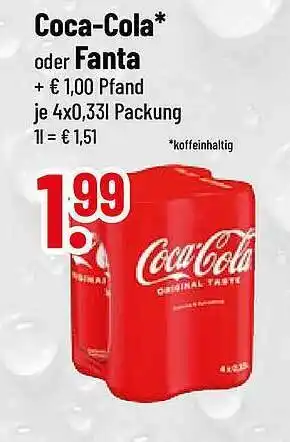 trinkgut Coca-cola oder fanta Angebot