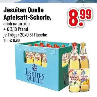 trinkgut Jesuiten quelle apfelsaft-schorle Angebot