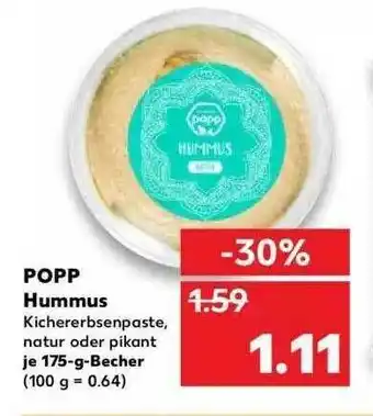 Kaufland Popp Hummus Angebot