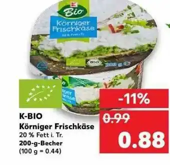 Kaufland K-bio Körniger Frischkäse Angebot