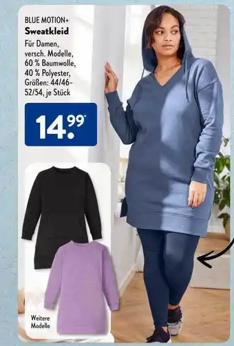 Aldi Süd Blue motion+ sweatkleid Angebot