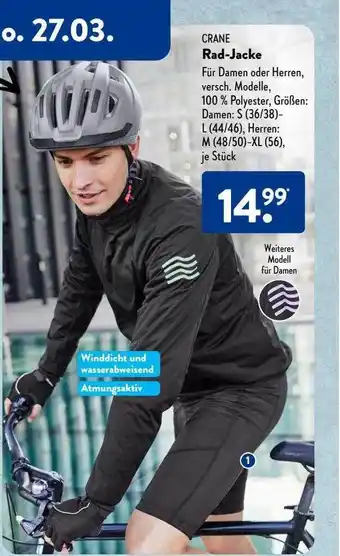 Aldi Süd Crane rad-jacke Angebot