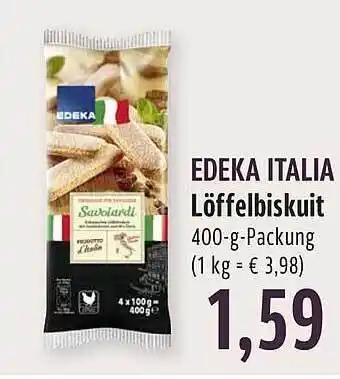 BUNGERT Edeka italia löffelbiskuit Angebot