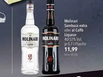 CITTI Markt Molinari sambuca extra oder al caffè liqueur Angebot