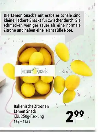 CITTI Markt Italienische zitronen lemon snack Angebot