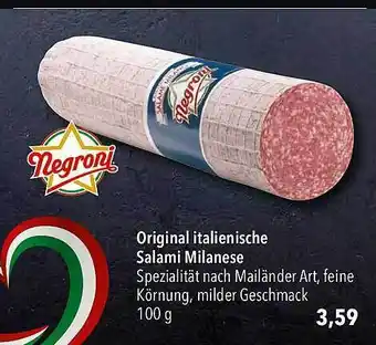 CITTI Markt Negroni original italienische salami milanese Angebot