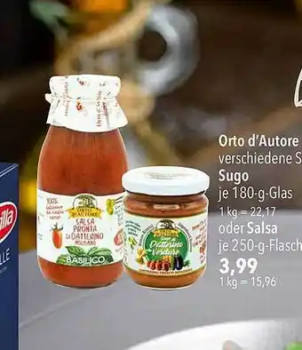 CITTI Markt Orto d'autore, sugo oder salsa Angebot