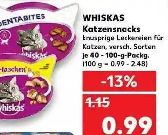 Kaufland Whiskas Katzensnacks Angebot