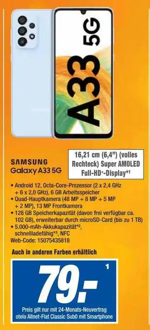 HEM Expert Samsung galaxy a33 5g Angebot