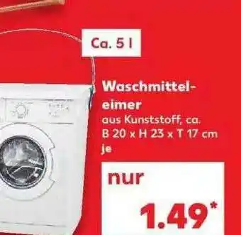 Kaufland Waschmittel-eimer Angebot