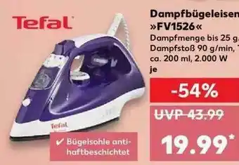 Kaufland Dampfbügeleisen »fv1526« Tefal Angebot