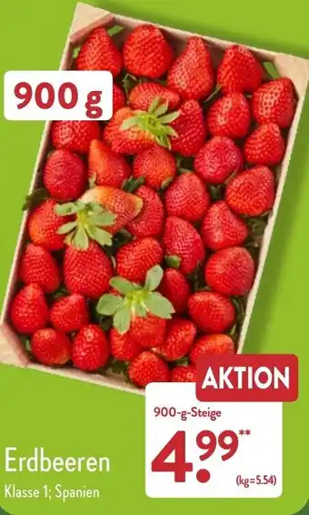 Aldi Nord Erdbeeren 900 g Steige Angebot