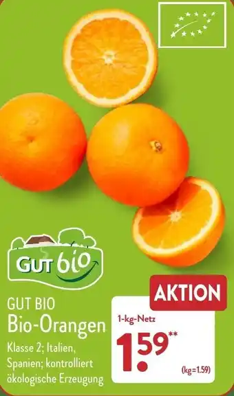 Aldi Nord Gut Bio Bio-Orangen 1 kg Netz Angebot